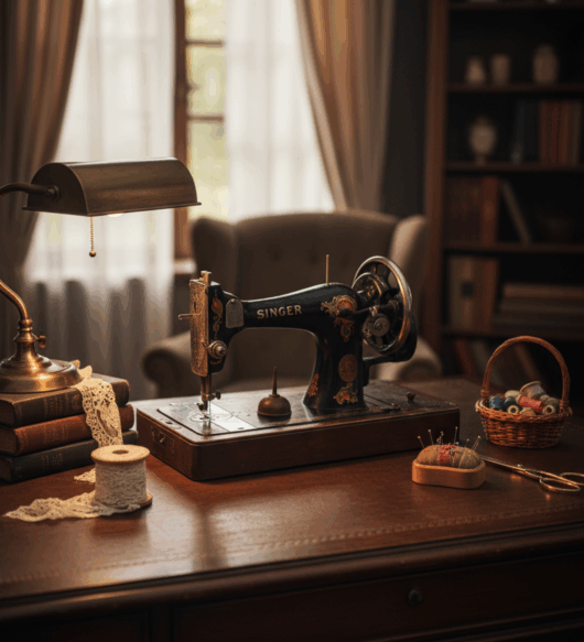 Antika Singer F Serisi Dikiş Makinesi – Orjinal Kutulu Set Koleksiyonluk Özel Seri 1910lar